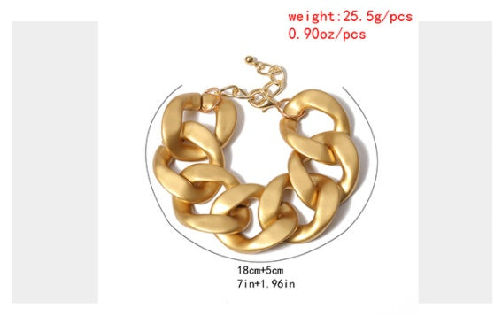 New Exaggerated Trend Ins Wind Retro Snake Pattern Single Layer Bracelet Anklet