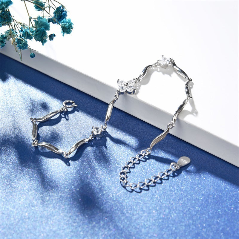 Korean Style Ins Wind Four-leaf Clover Bracelet Women