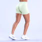 High Elastic Matte Nylon Seamless Low Waist Shorts Fitness Yoga Shorts