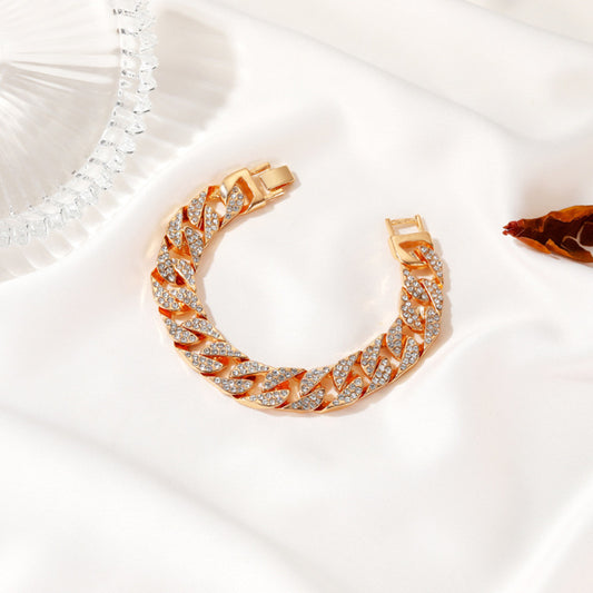Ins Wind Net Red Same Wide Diamond Bracelet