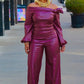 Personality Fashion Leather Suit Women