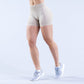 High Elastic Matte Nylon Seamless Low Waist Shorts Fitness Yoga Shorts