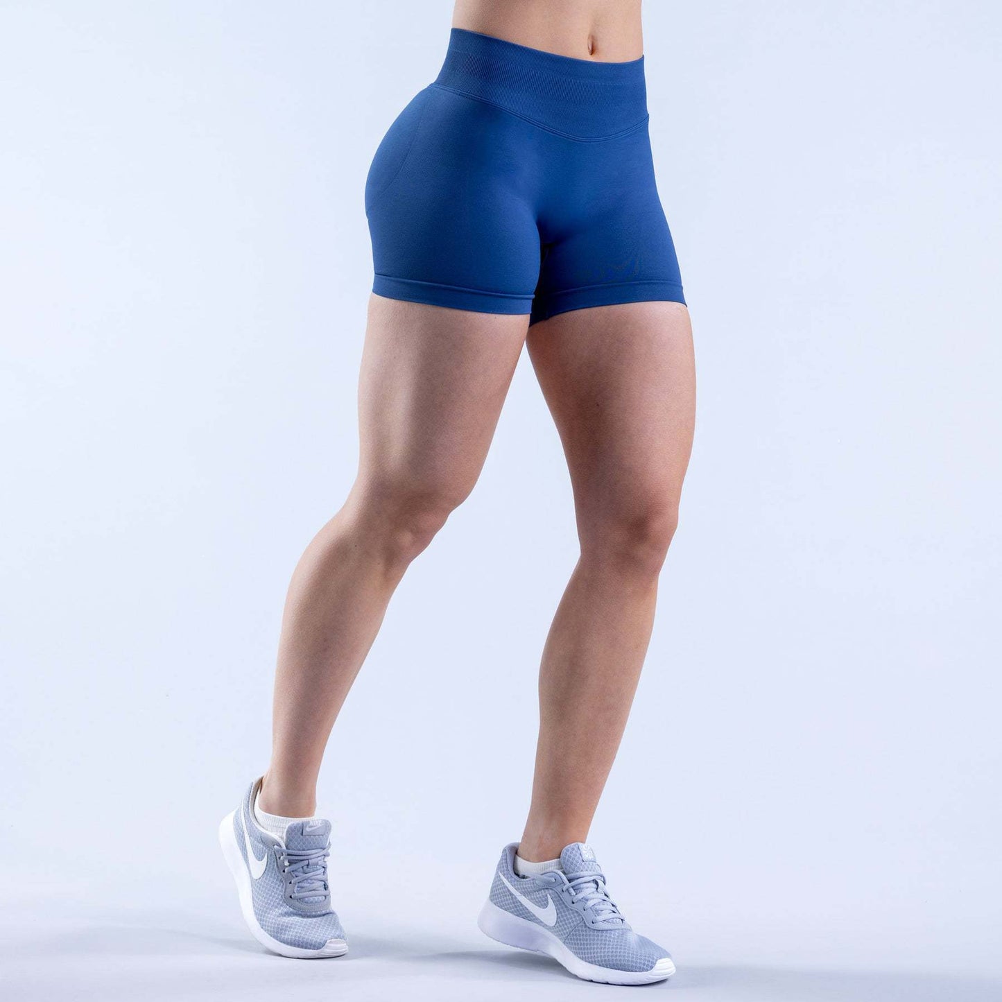 High Elastic Matte Nylon Seamless Low Waist Shorts Fitness Yoga Shorts
